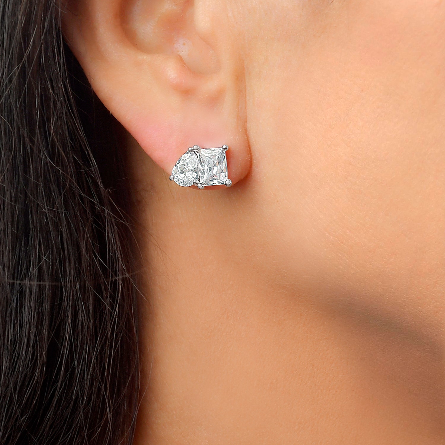 RM Rebecca Minkoff Cubic Zirconia 7mm Stud Earrings