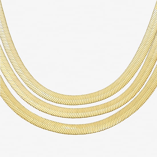 RM Rebecca Minkoff Womens 14K Gold Over Brass 20 Inch Strand Necklace