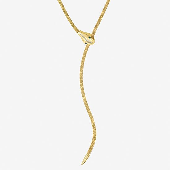 RM Rebecca Minkoff Womens 14K Gold Over Brass 30 Inch Y Necklace