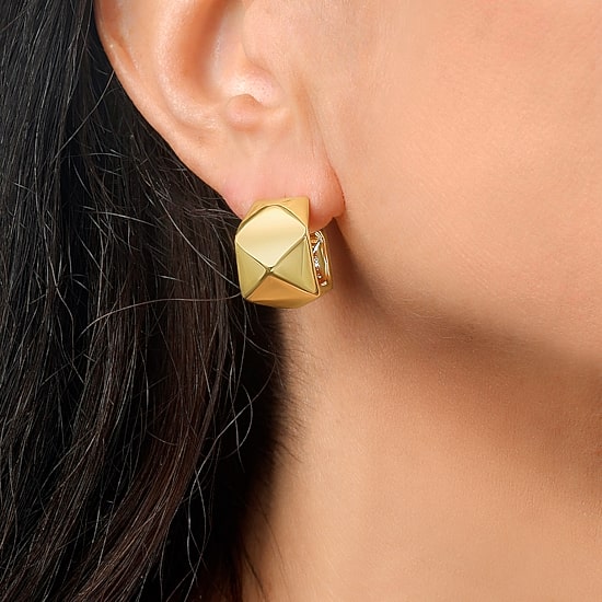 RM Rebecca Minkoff 14K Gold Over Brass 20mm Stud Earrings