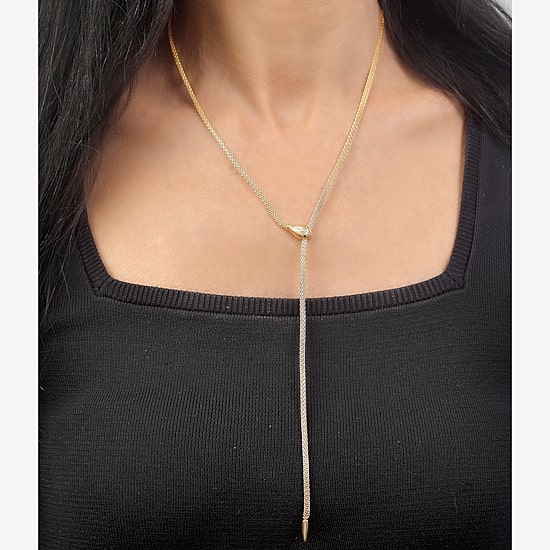 RM Rebecca Minkoff Womens 14K Gold Over Brass 30 Inch Y Necklace