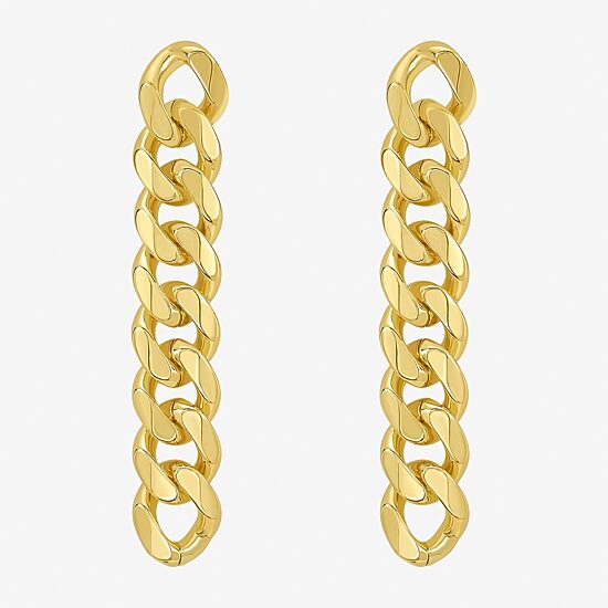 RM Rebecca Minkoff Womens 14K Gold Over Brass Drop Earrings