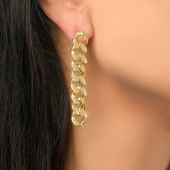 RM Rebecca Minkoff Womens 14K Gold Over Brass Drop Earrings
