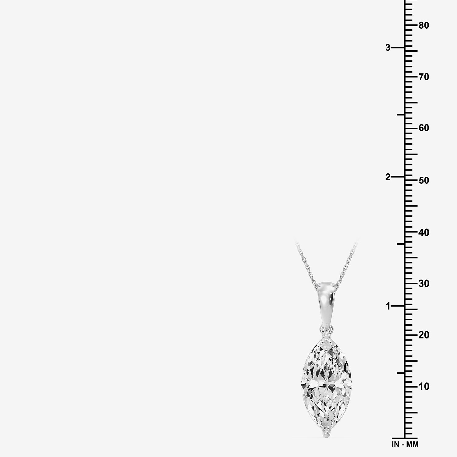 (F / Vs1) Womens 5 CT. T.W. Lab Grown White Diamond 14K Gold 18 Inch Pendant Necklace