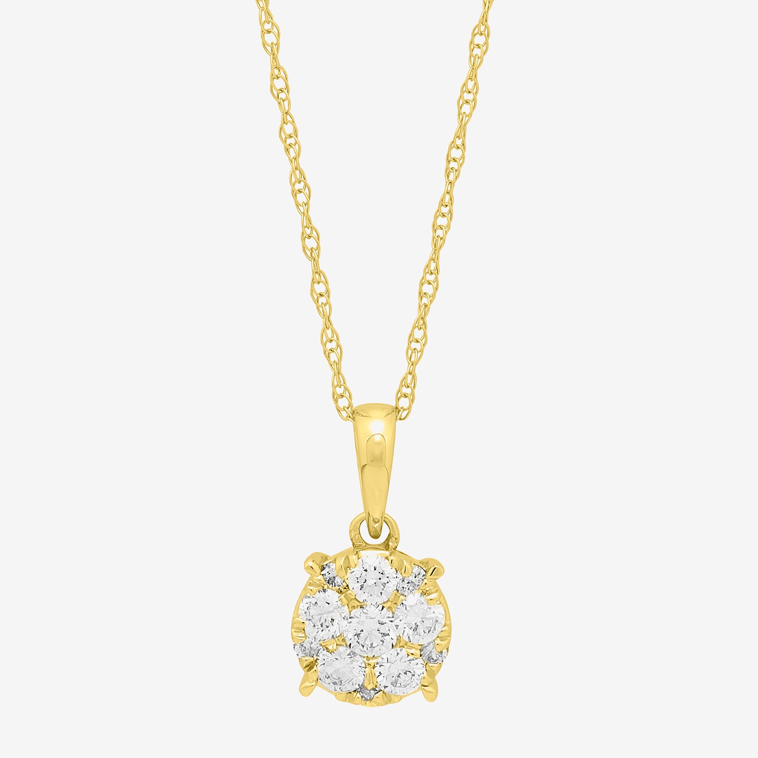 Limited Quantities! Womens 1/ CT. T.W. Lab Grown White Diamond 10K Gold 18 Inch Pendant Necklace