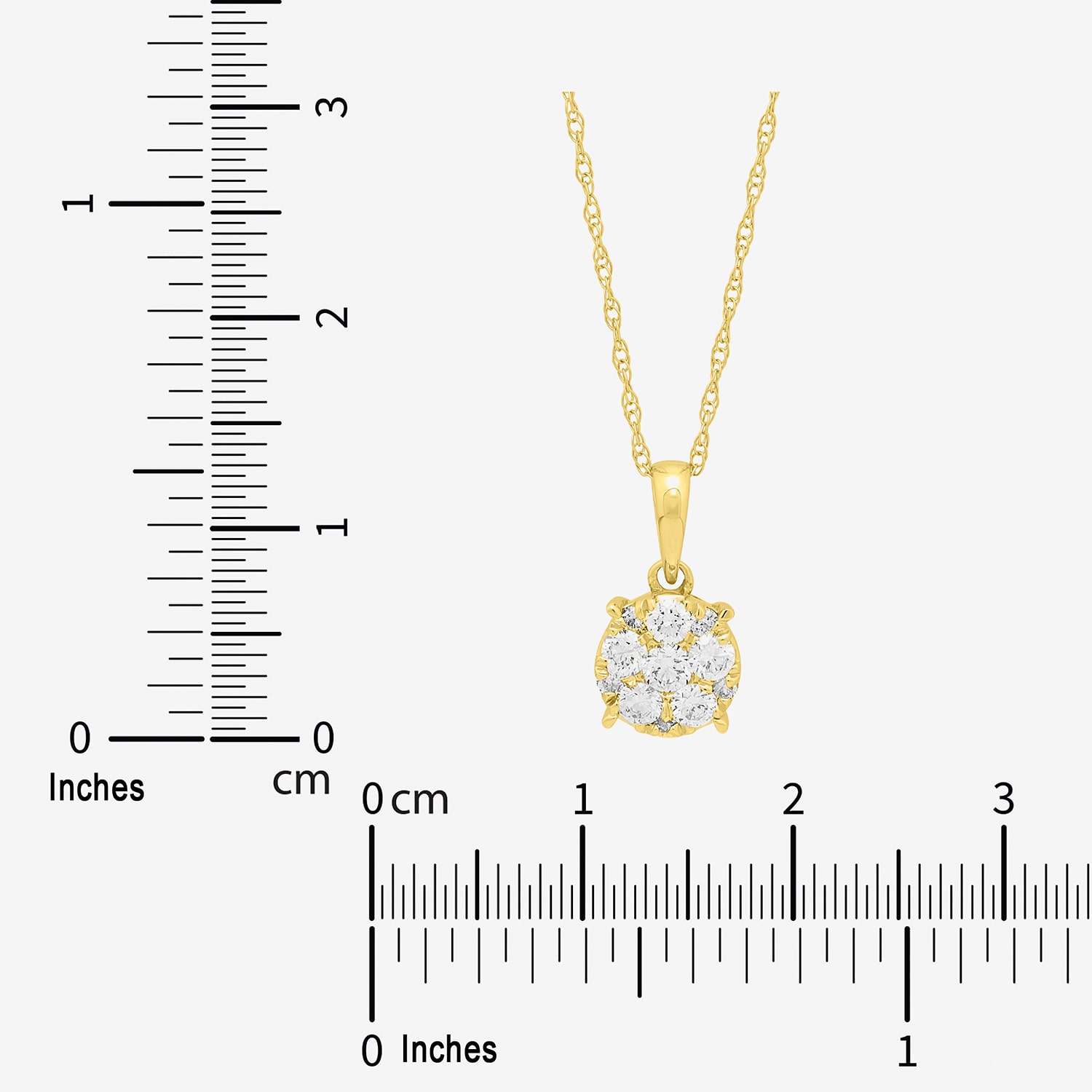 Limited Quantities! Womens 1/ CT. T.W. Lab Grown White Diamond 10K Gold 18 Inch Pendant Necklace