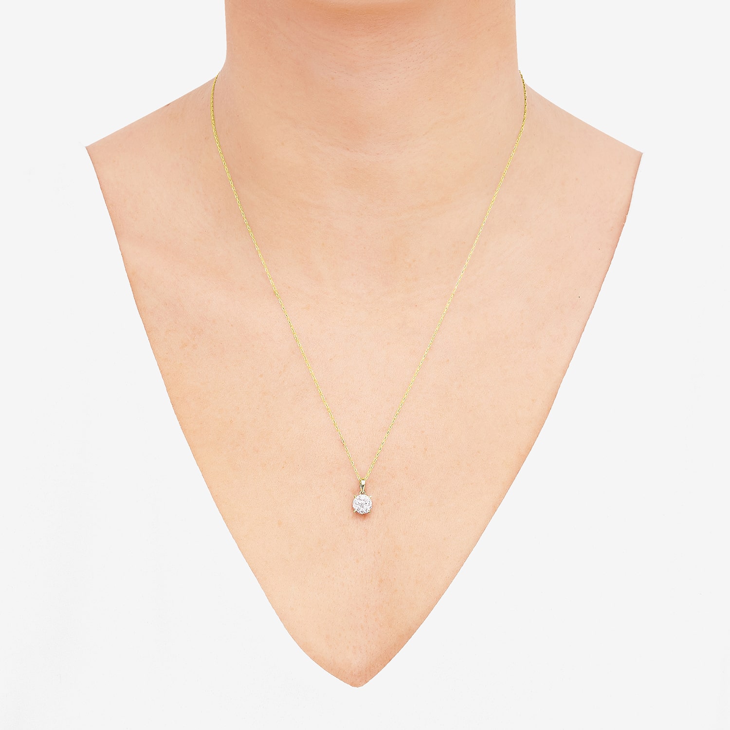 Limited Quantities! Womens 1/ CT. T.W. Lab Grown White Diamond 10K Gold 18 Inch Pendant Necklace