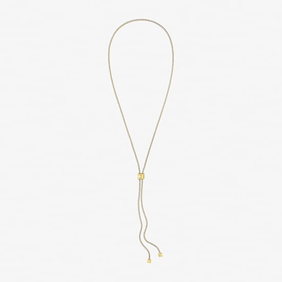 RM Rebecca Minkoff Womens Cubic Zirconia 14K Gold Over Brass 34 Inch Y Necklace