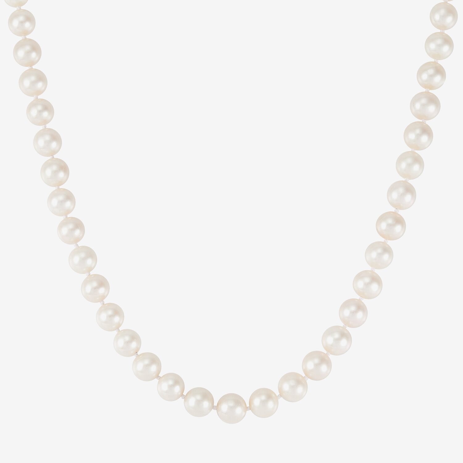 Womens White 20 Inch Strand Necklace