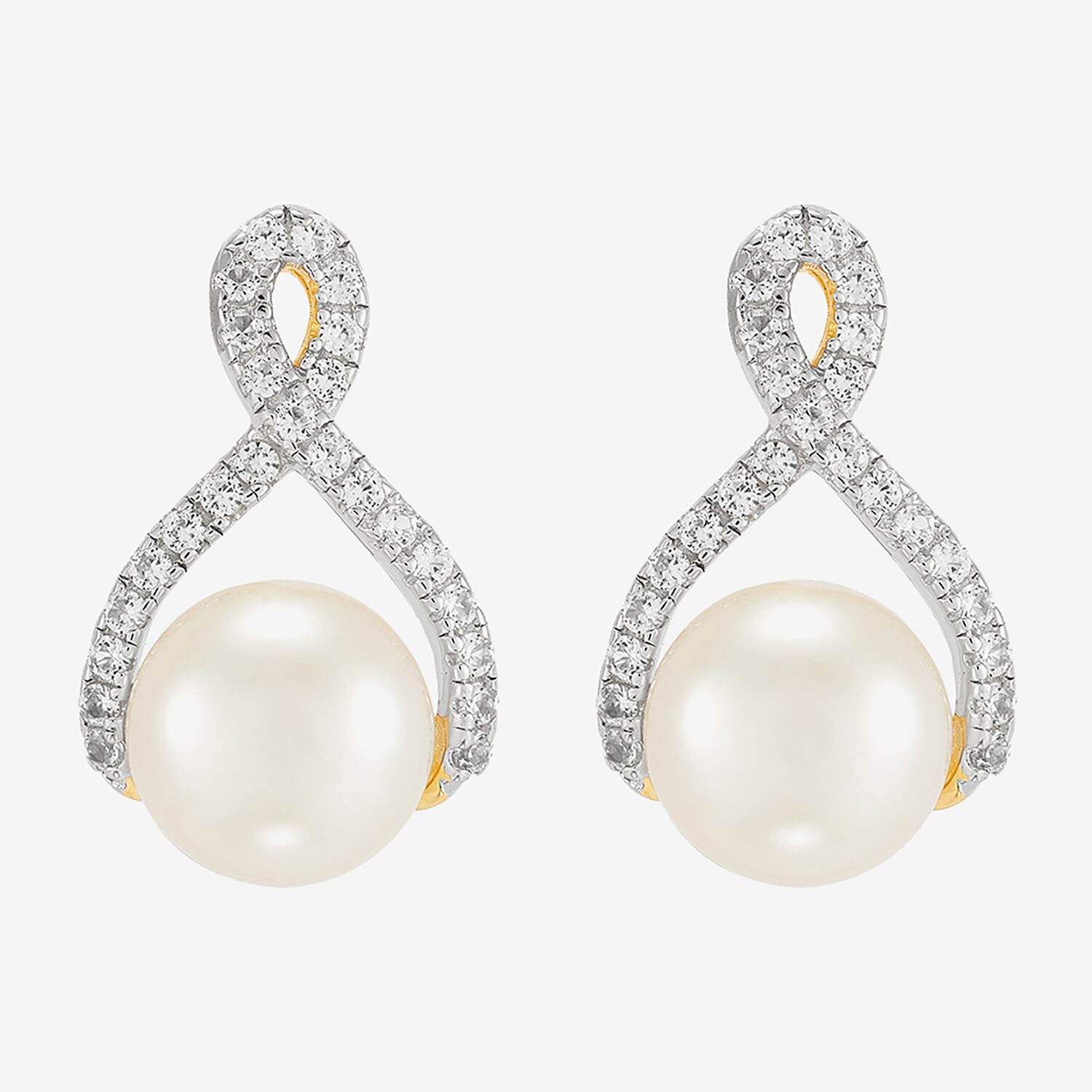 Womens Dyed White Cultured Freshwater Pearl 14K Gold Over Silver 2-pc. Jewelry Set