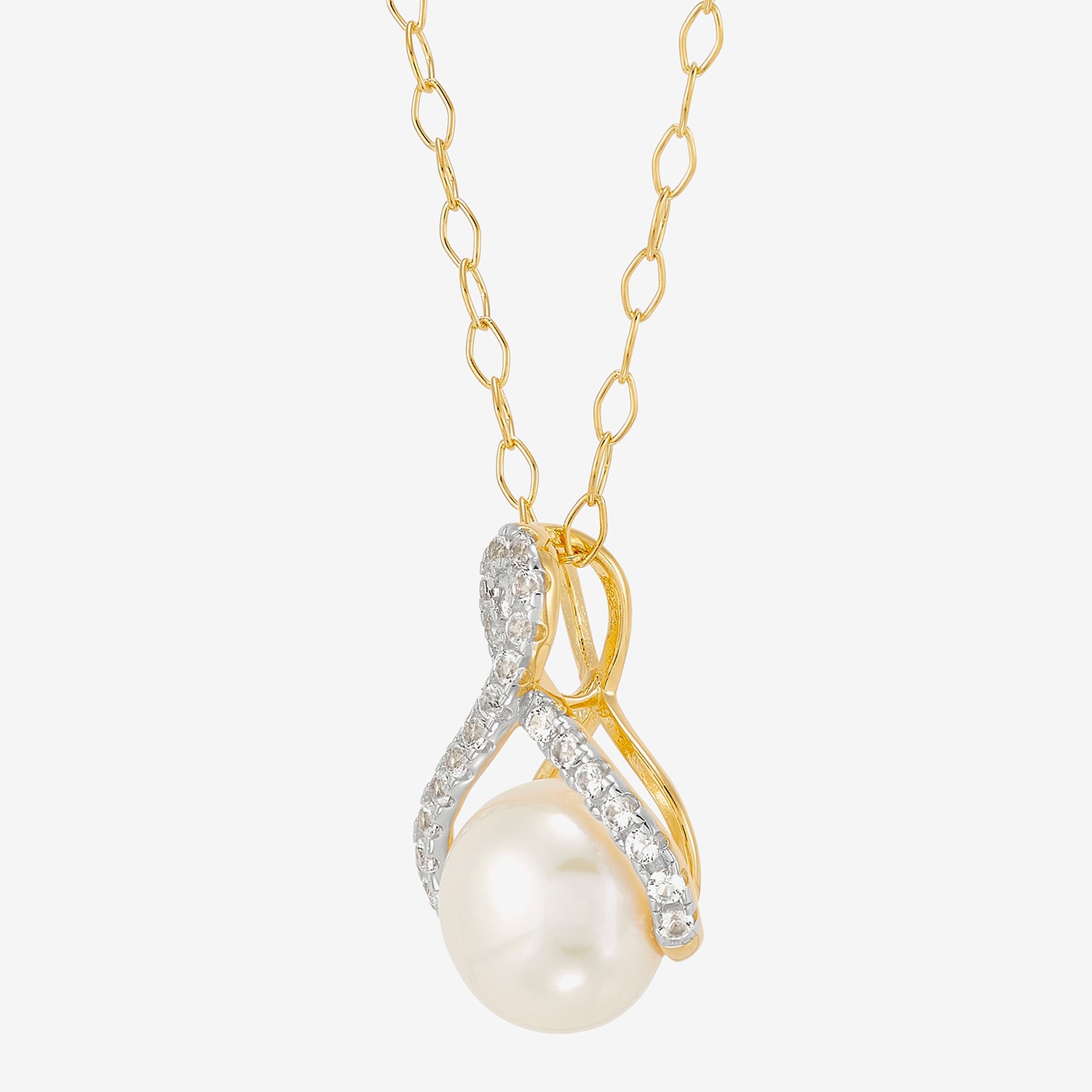 Womens Dyed White Cultured Freshwater Pearl 14K Gold Over Silver 2-pc. Jewelry Set