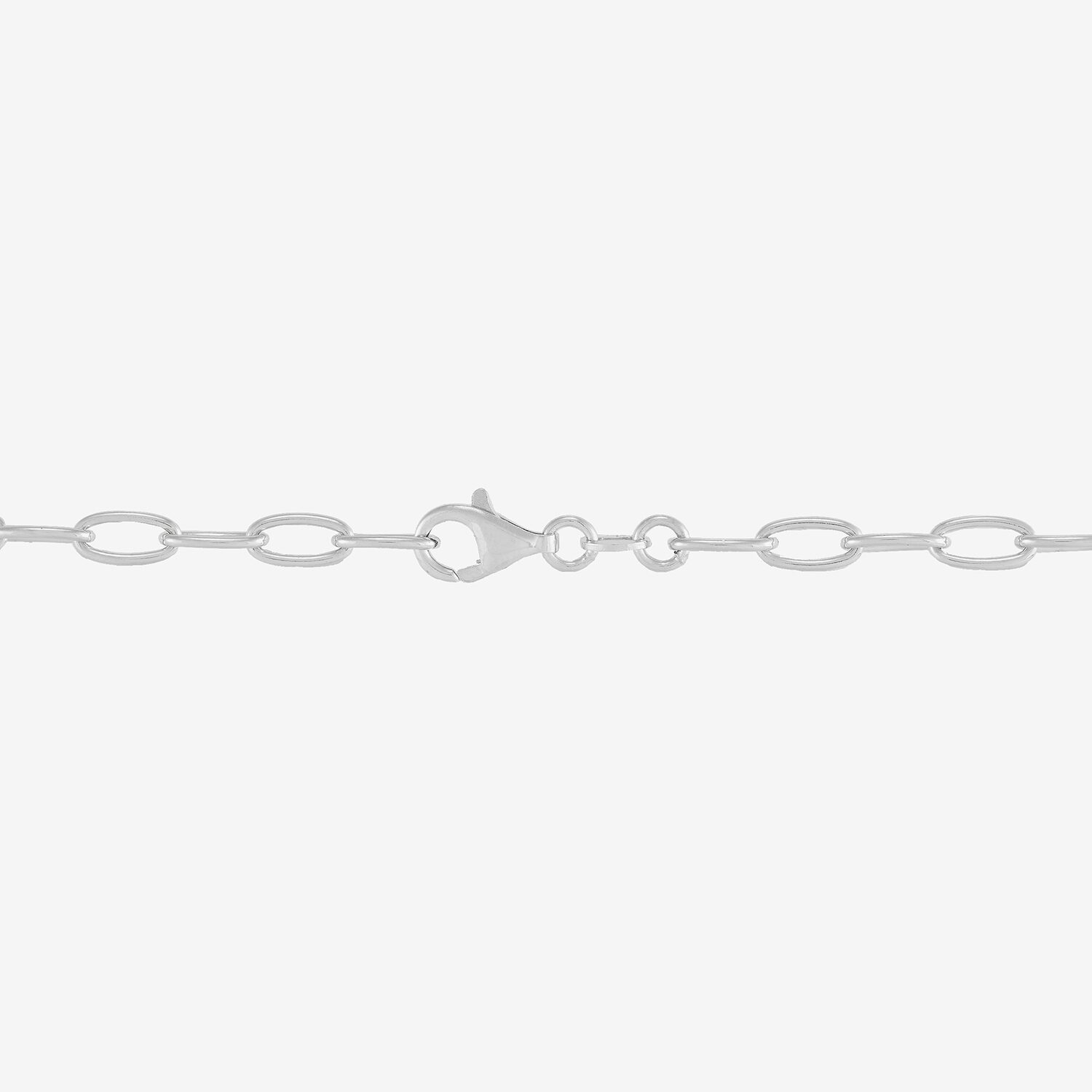 Womens Sterling Silver Inch Cable Chain Necklace