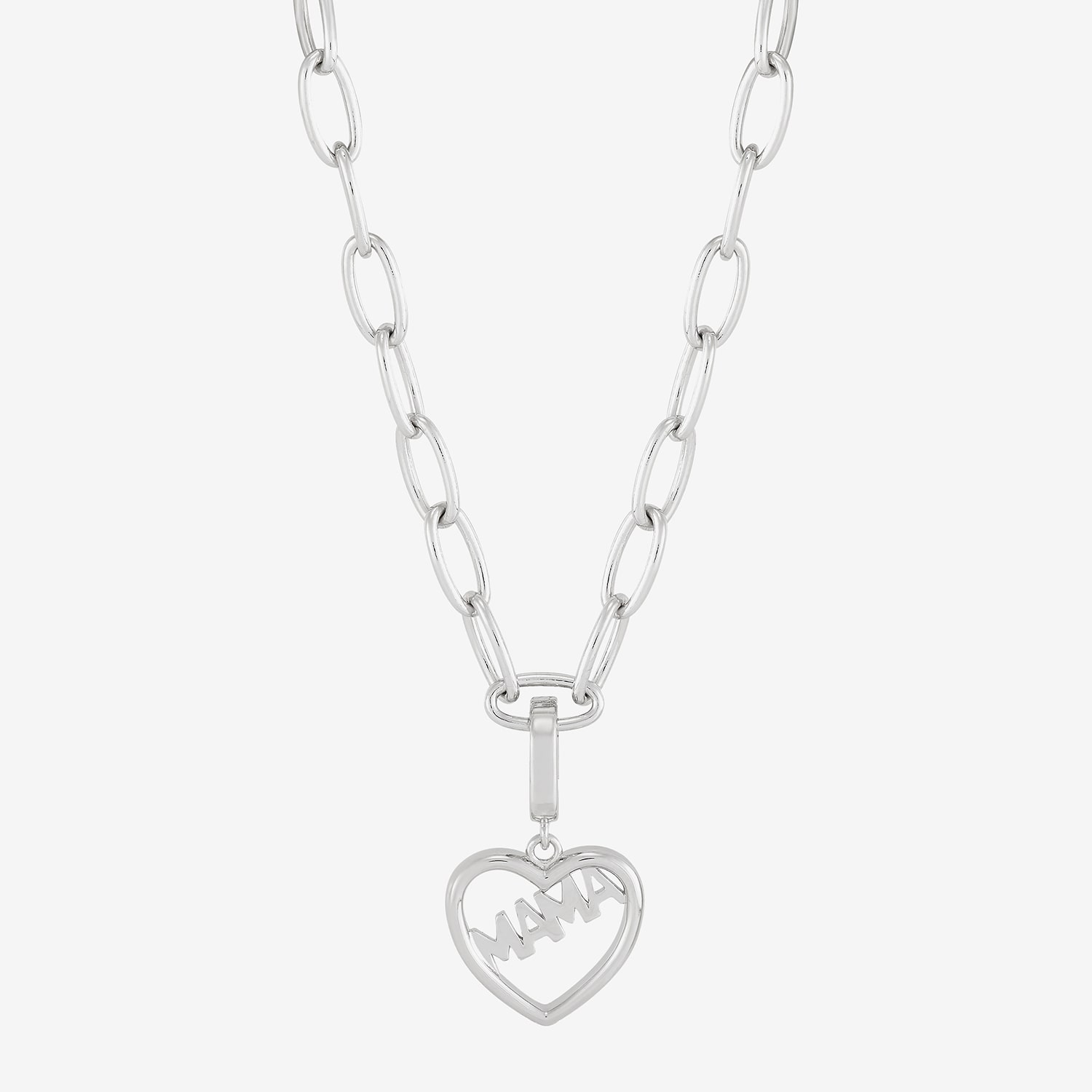 Womens Sterling Silver Inch Cable Chain Necklace