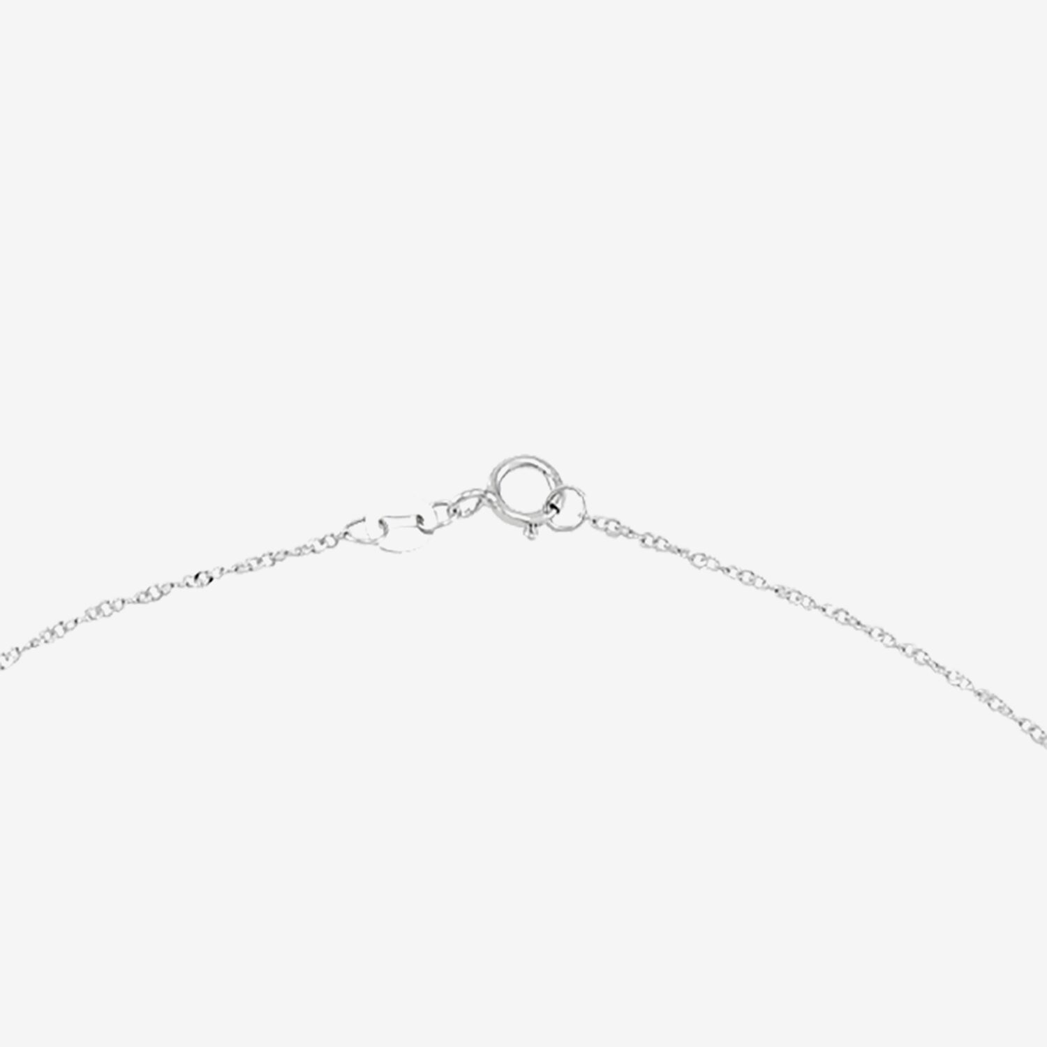 Womens Multi Color Crystal Sterling Silver Oval 18 Inch Pendant Necklace