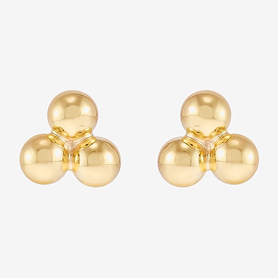 Limited Quantities! 14K Gold Over Silver 6mm Stud Earrings
