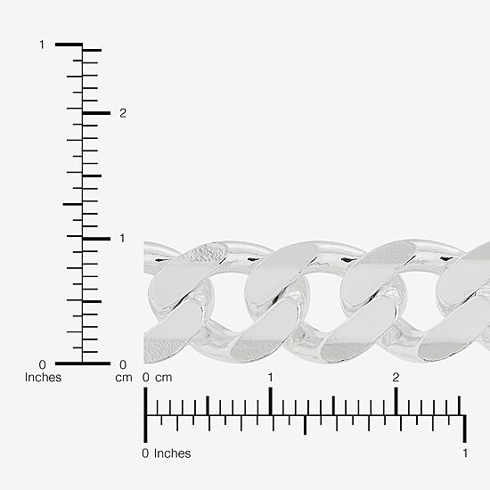 Limited Quantities! Mens Sterling Silver 18 Inch Curb Chain Necklace