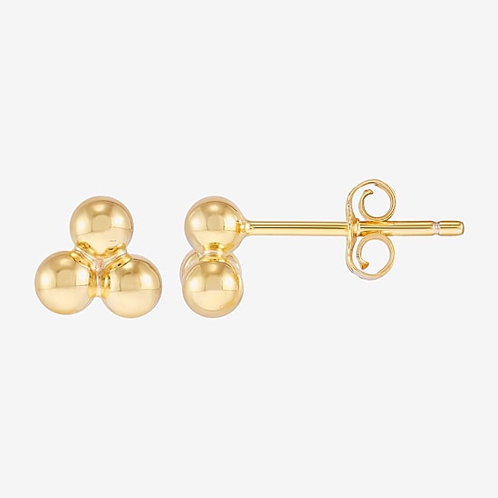 Limited Quantities! 14K Gold Over Silver 6mm Stud Earrings