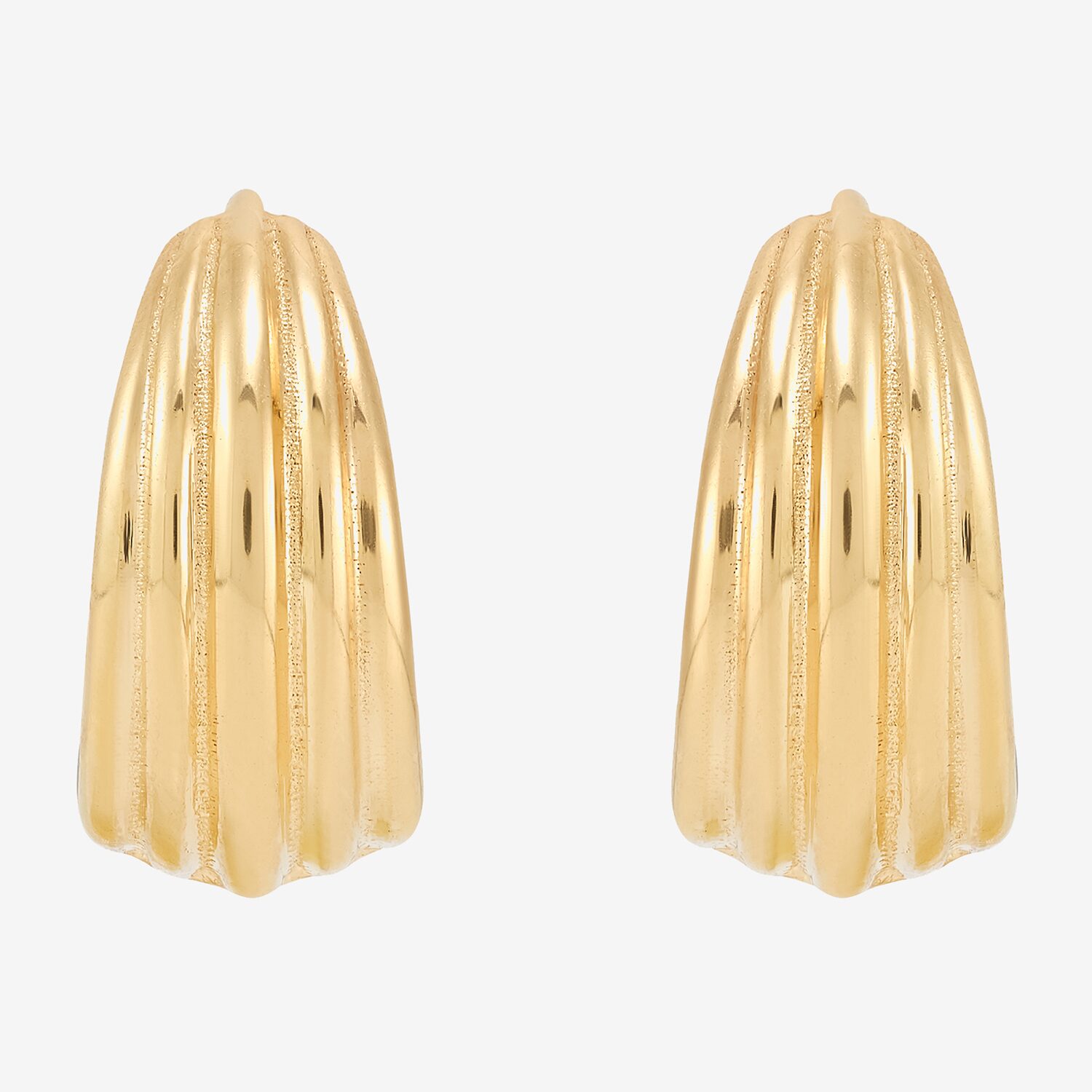 Limited Quantities! Womens 14K Gold 14.2mm Hoop Earrings