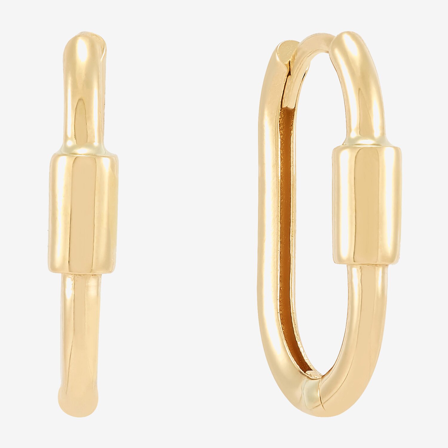 Limited Quantities! Womens 14K Gold 18.3mm Hoop Earrings