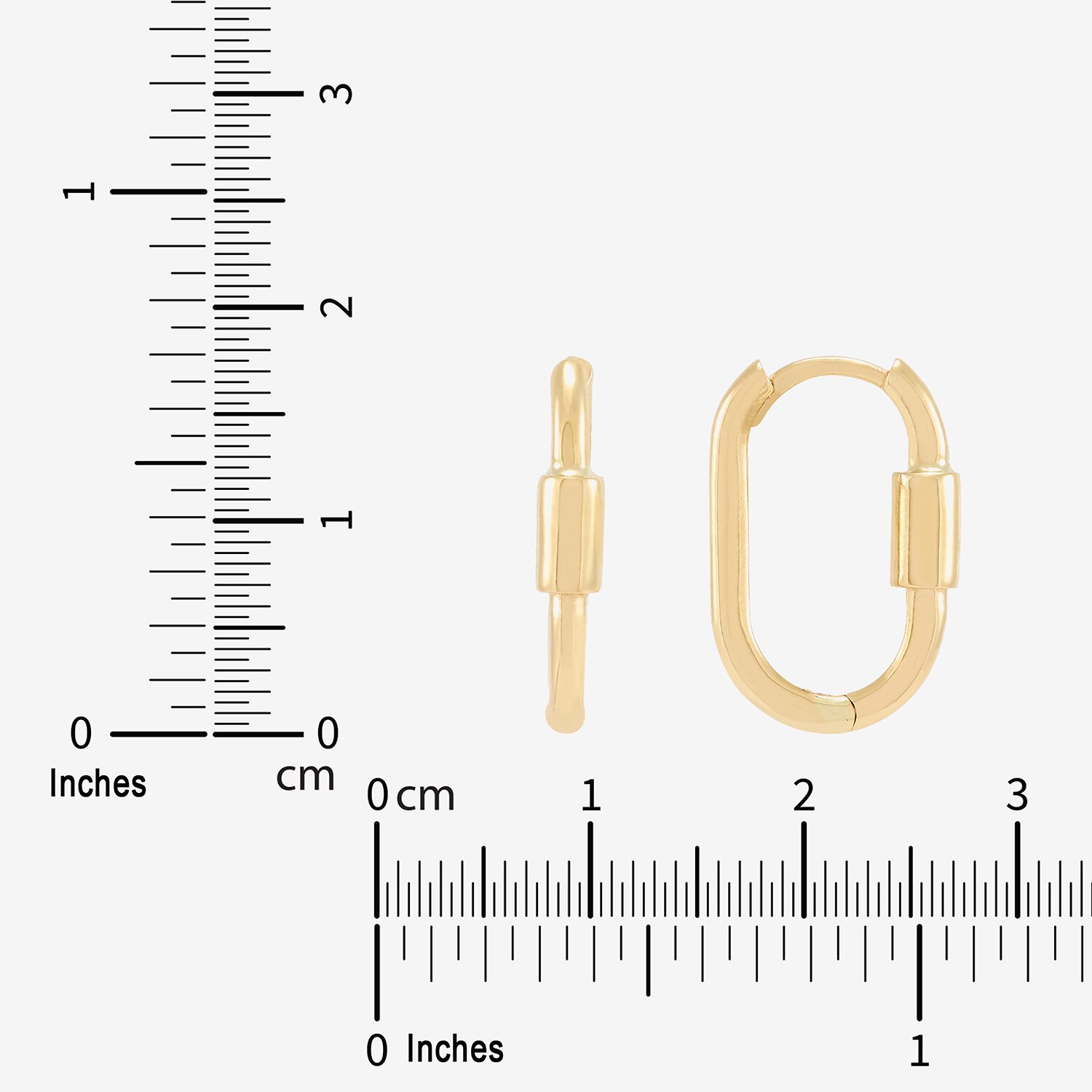 Limited Quantities! Womens 14K Gold 18.3mm Hoop Earrings