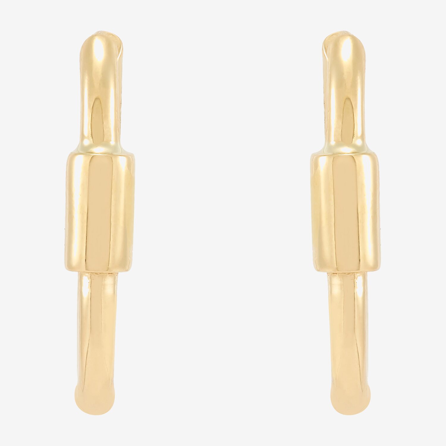 Limited Quantities! Womens 14K Gold 18.3mm Hoop Earrings
