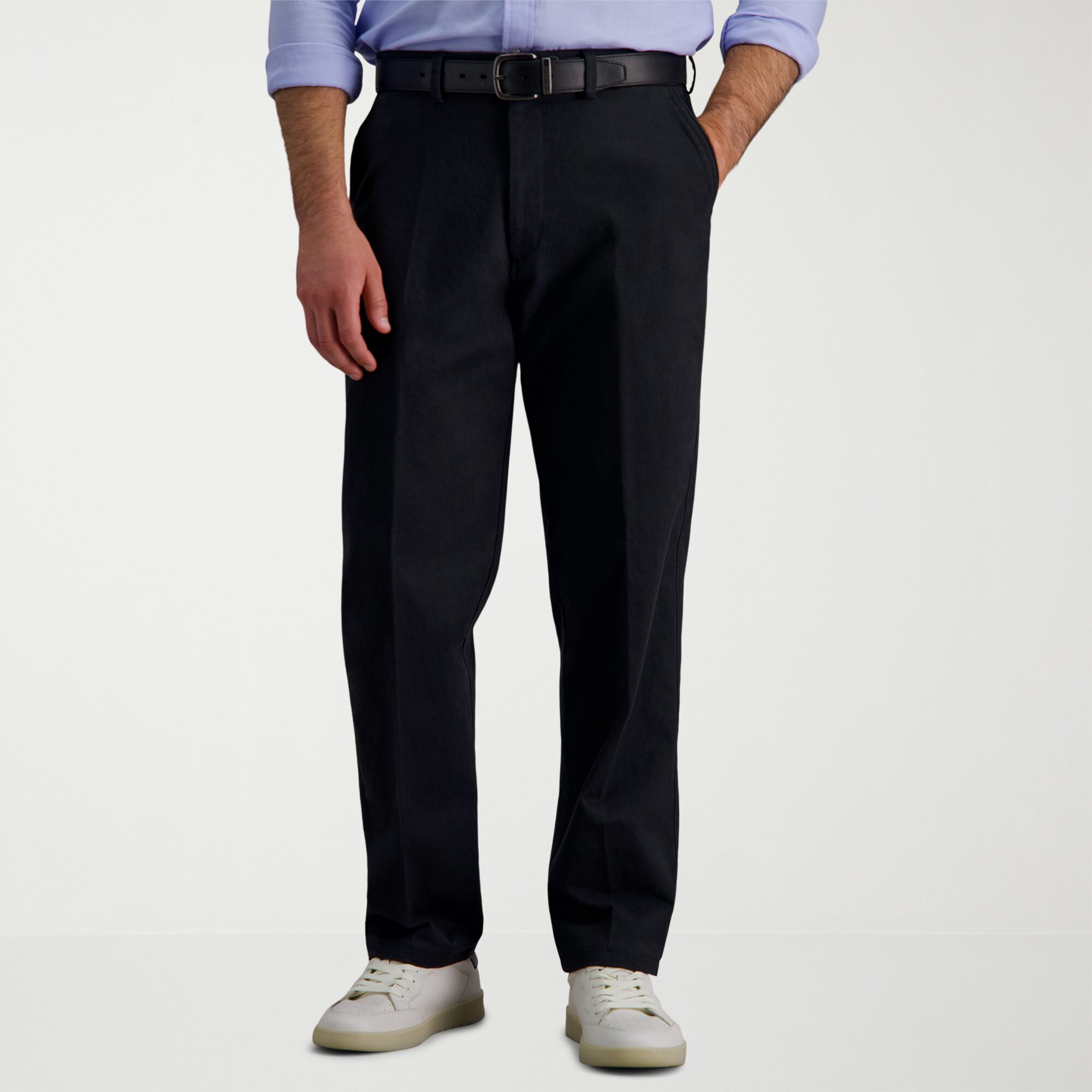 Haggar Modern Khaki Mens Classic Fit Dress Flat Front Pant