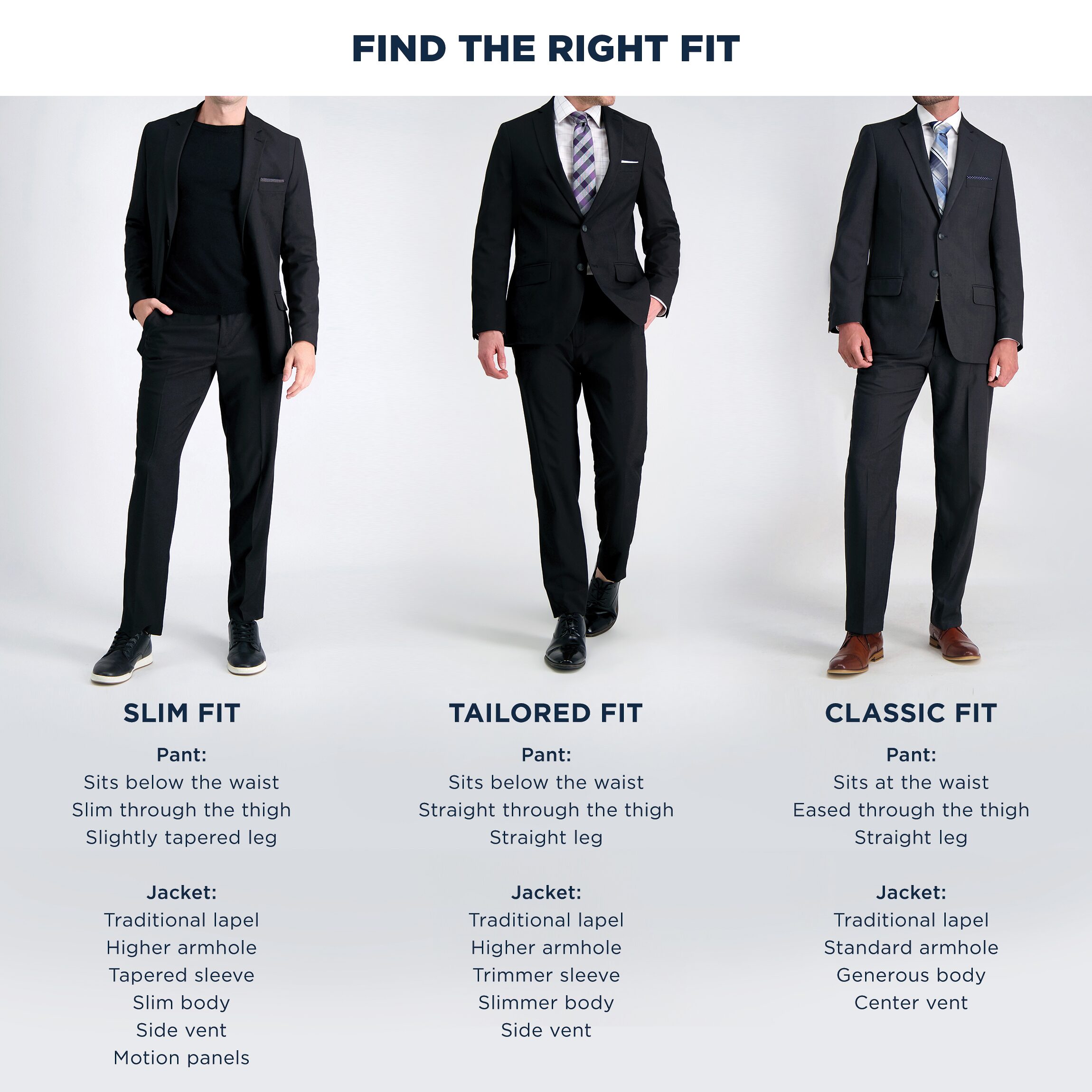 Haggar JMH Tailored Wool Windowpane Mens Stretch Fabric Modern Fit Suit Jacket