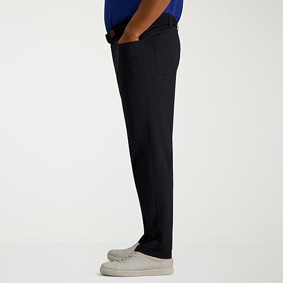 Haggar Sport Nylon 5-Pocket Mens Straight Fit Big and Tall Flat Front Pant