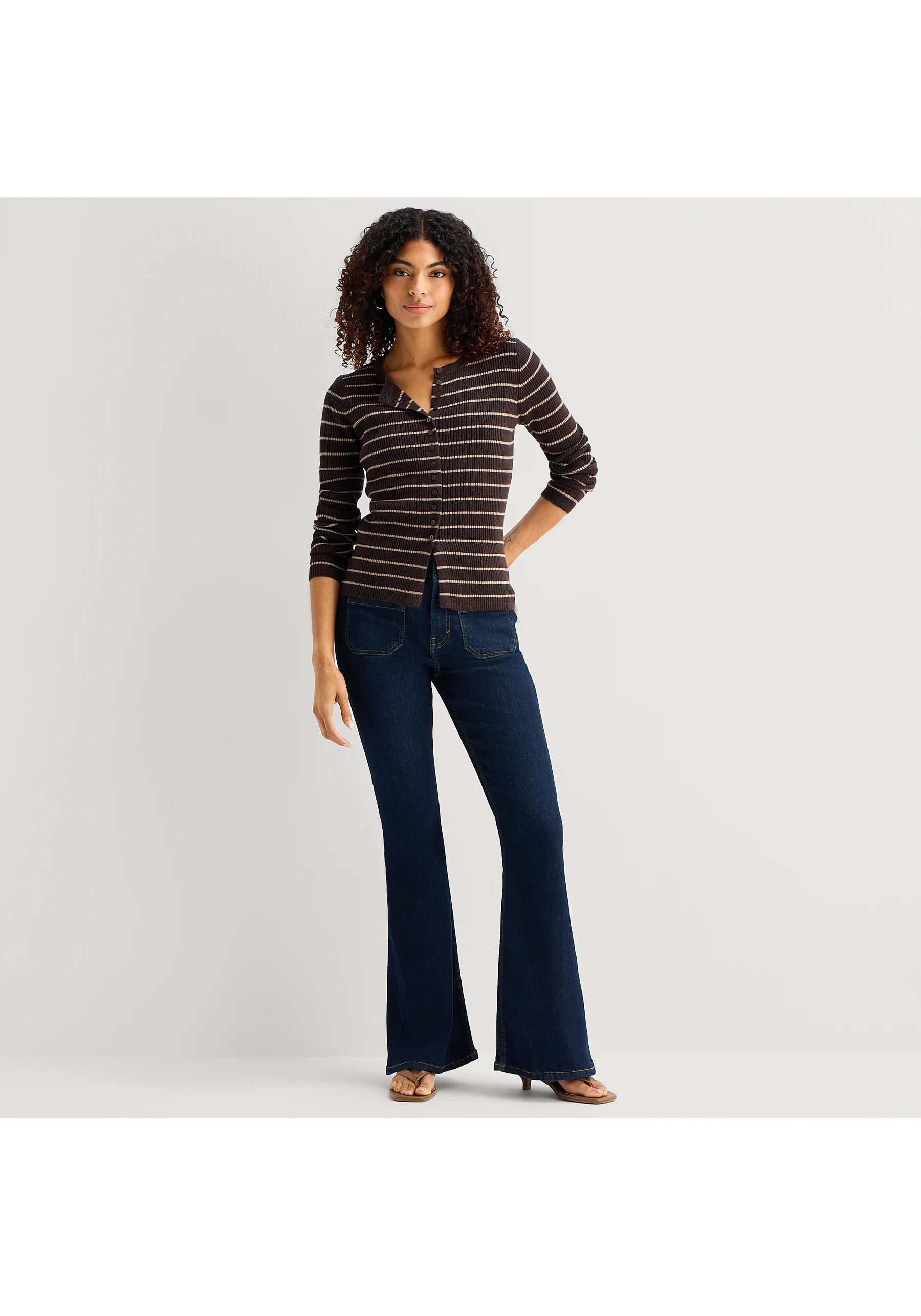 A.N.A Patch Pocket Womens Tall Highest Rise Flare Leg Jean by JCPenney