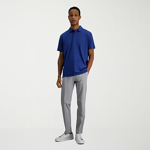 Haggar Pique Mens Regular Fit Short Sleeve Polo Shirt In Blue