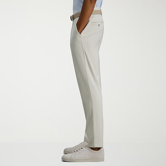 Haggar Modern Khaki Mens Slim Fit Dress Flat Front Pant