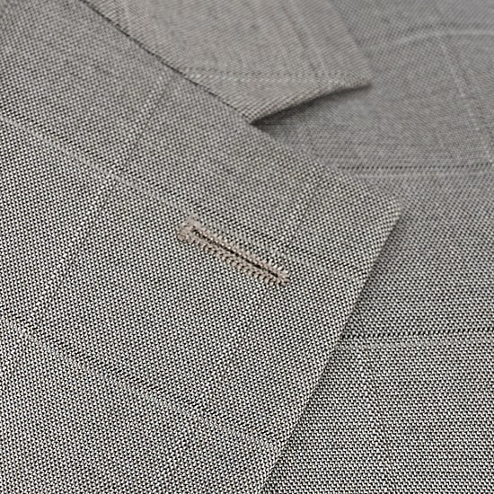 Haggar JMH Tailored Mens Stretch Fabric Modern Fit Windowpane Suit Jacket