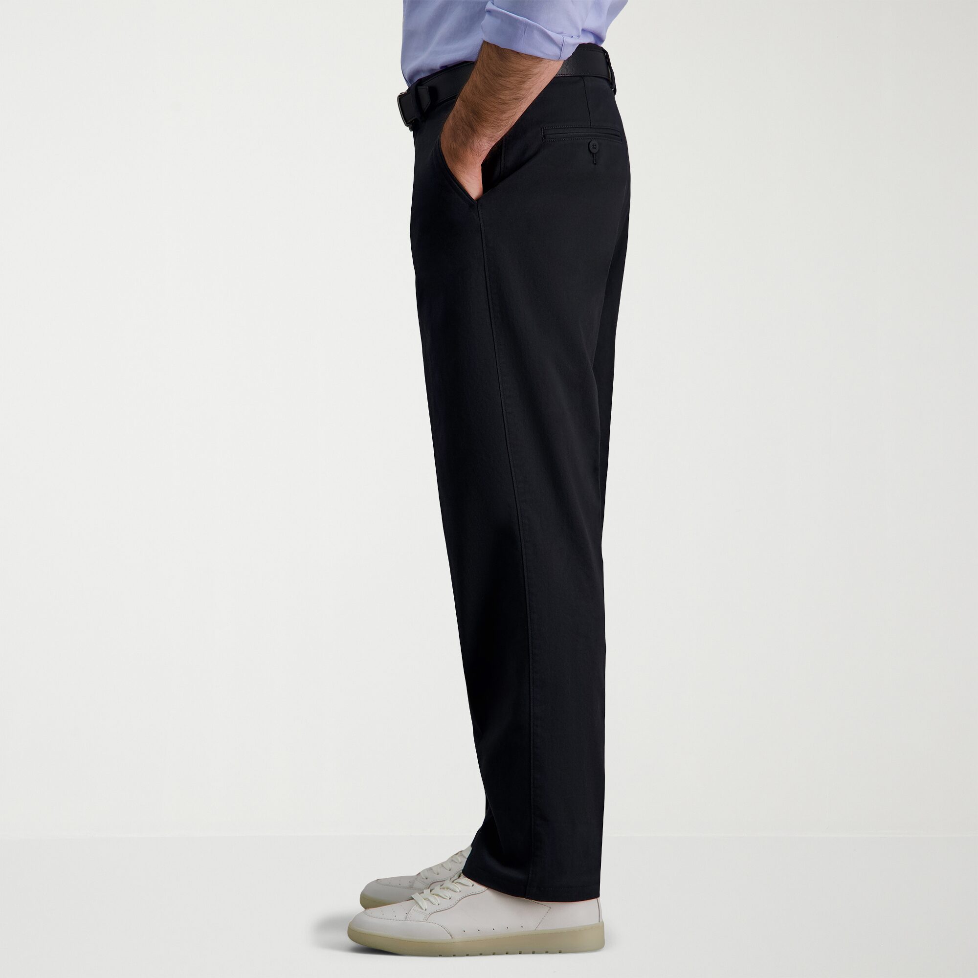 Haggar Modern Khaki Mens Classic Fit Dress Flat Front Pant