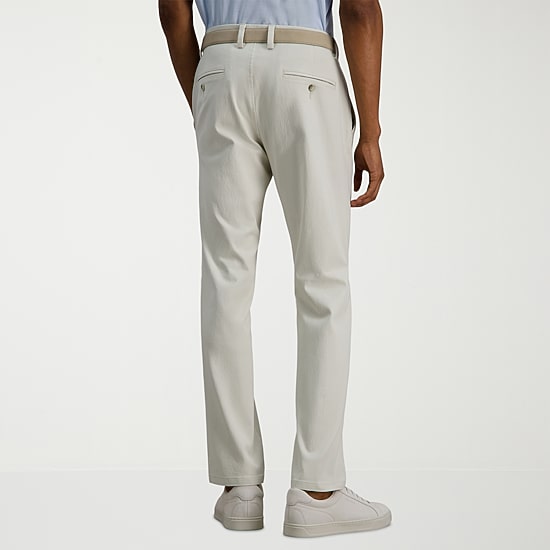 Haggar Modern Khaki Mens Slim Fit Dress Flat Front Pant