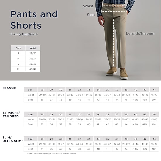 Haggar Modern Khaki Mens Slim Fit Dress Flat Front Pant