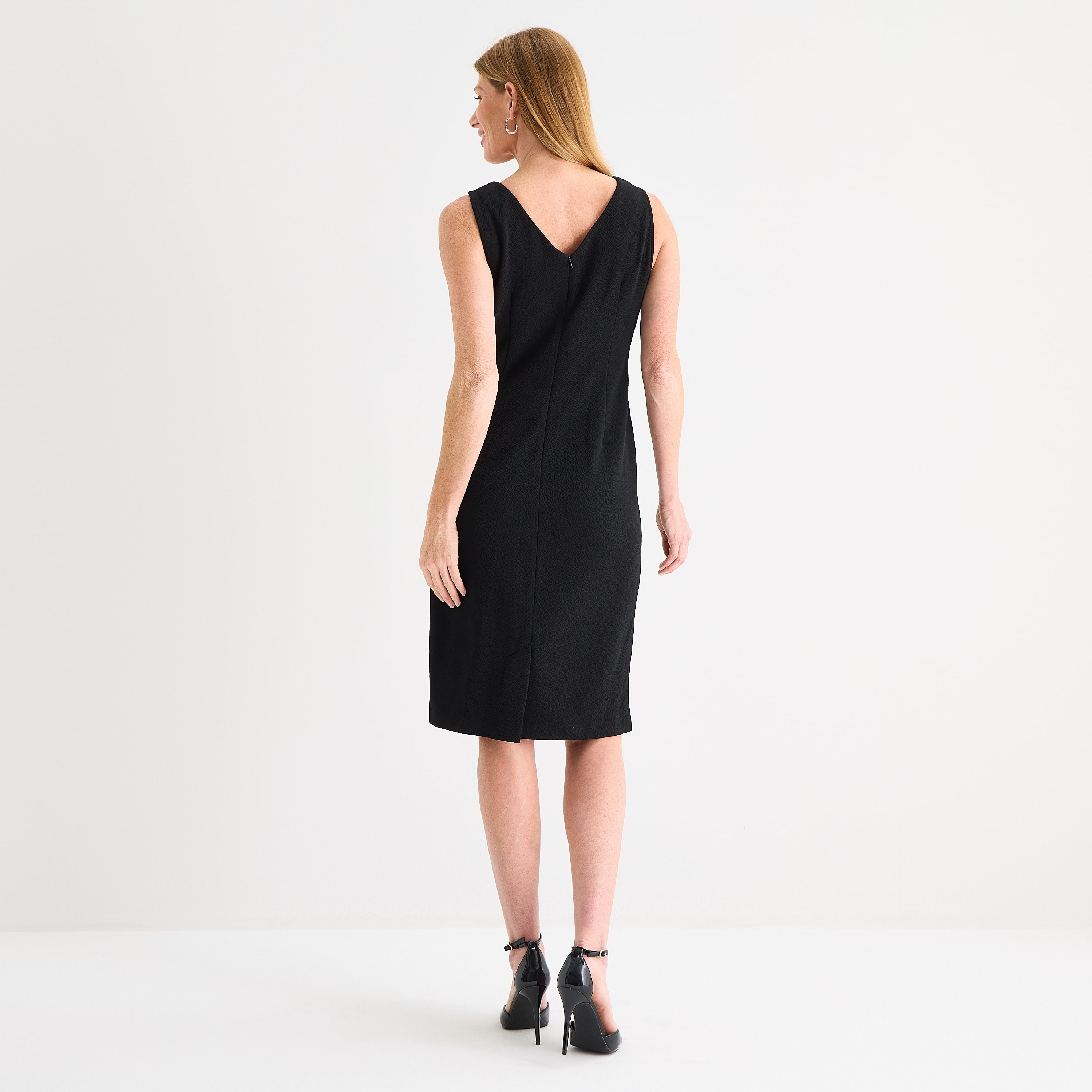 Maya Brooke Womens Grid Jacket Dress
