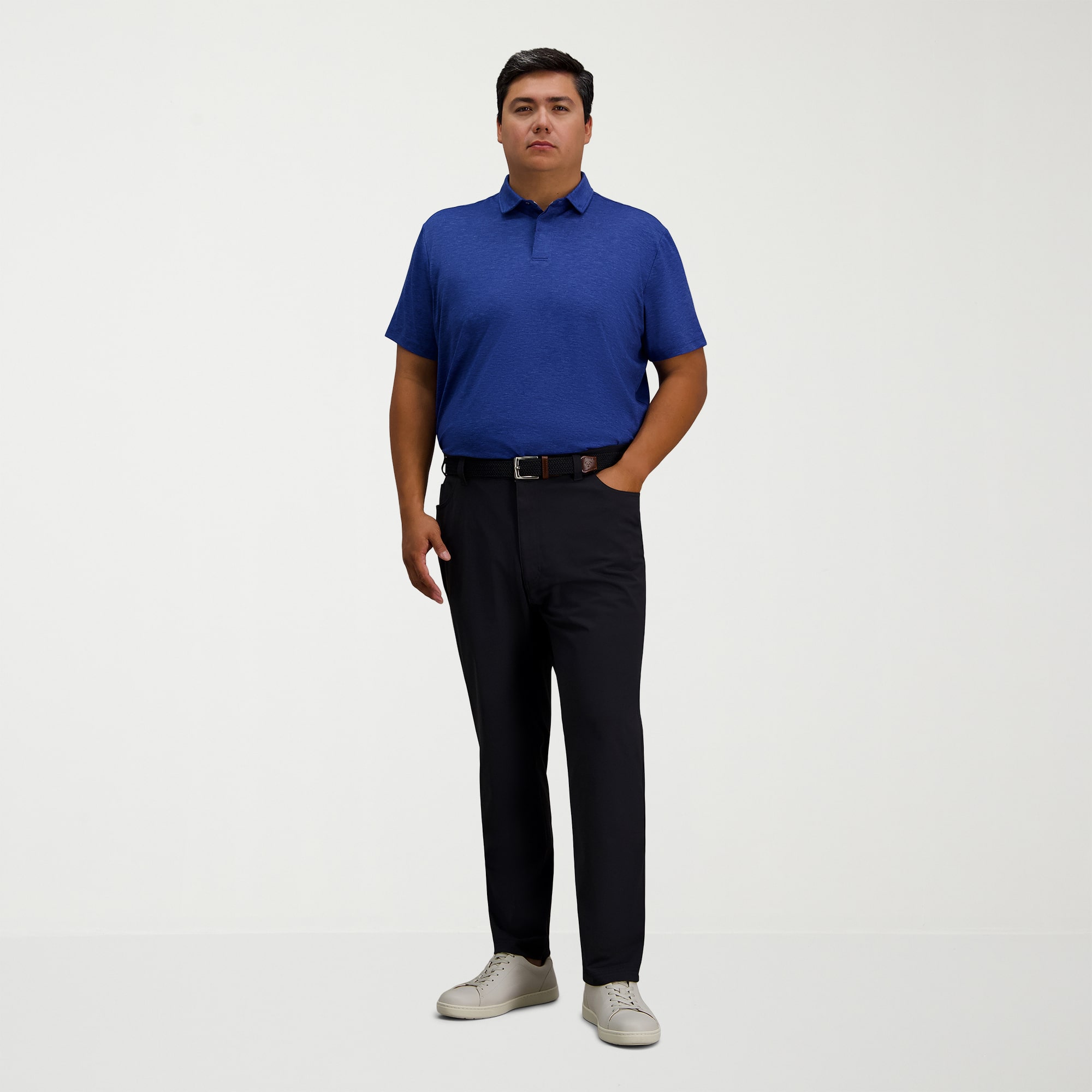 Haggar Sport Nylon 5-Pocket Mens Straight Fit Big and Tall Flat Front Pant