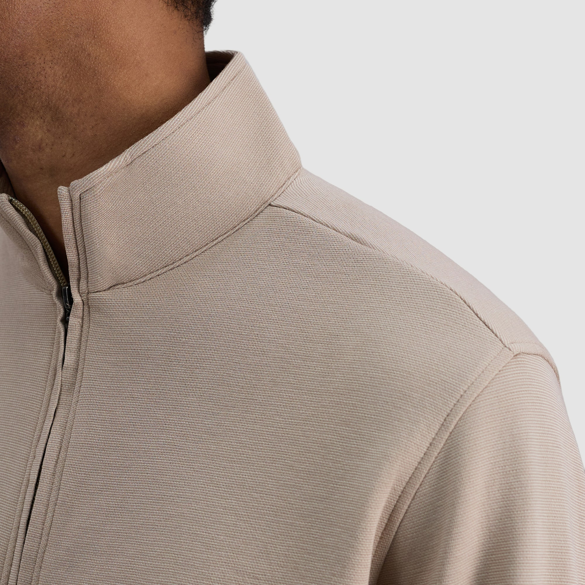 Haggar Mens Mock Neck Long Sleeve Quarter-Zip Pullover