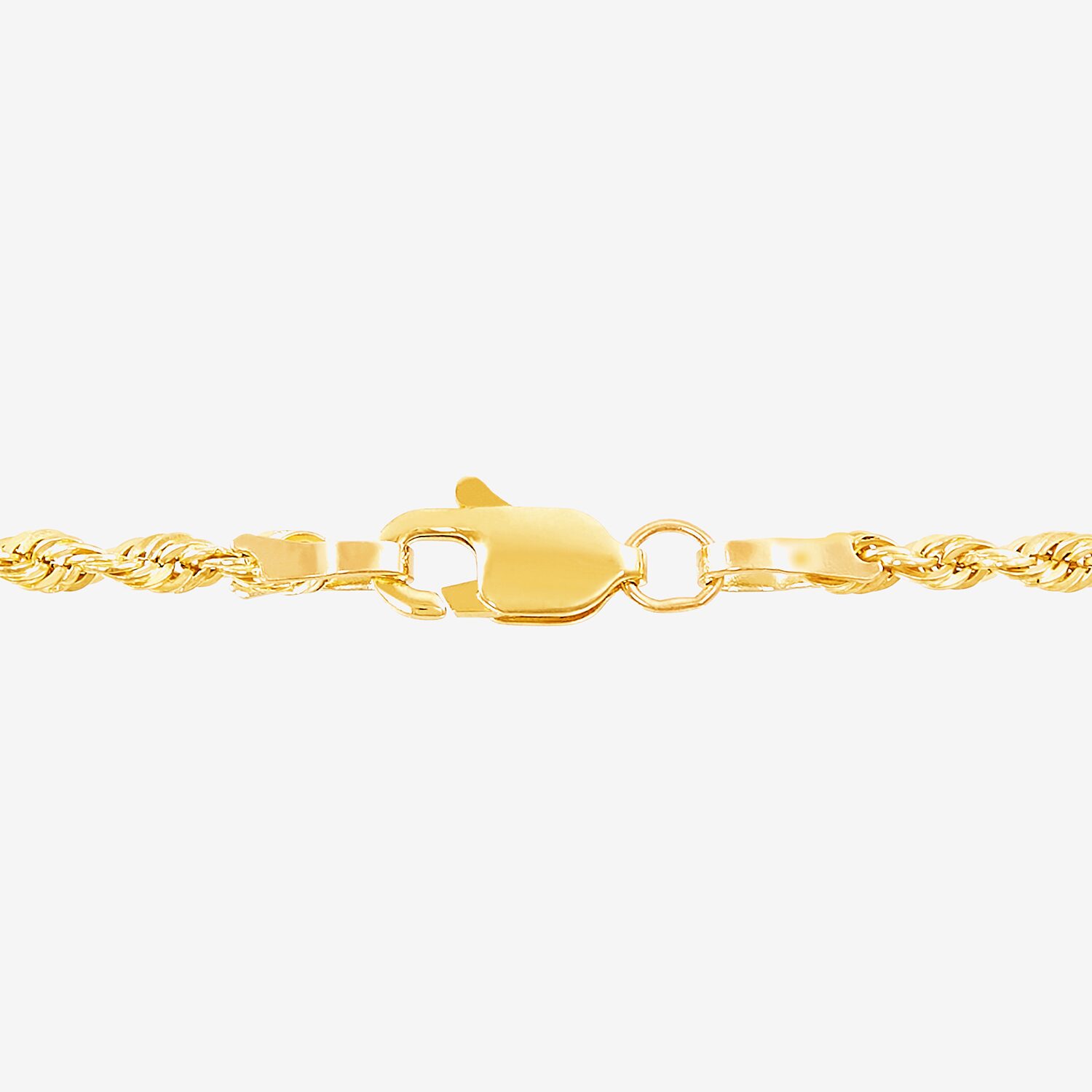 Womens 14K Gold 24 Inch Rope Chain Necklace