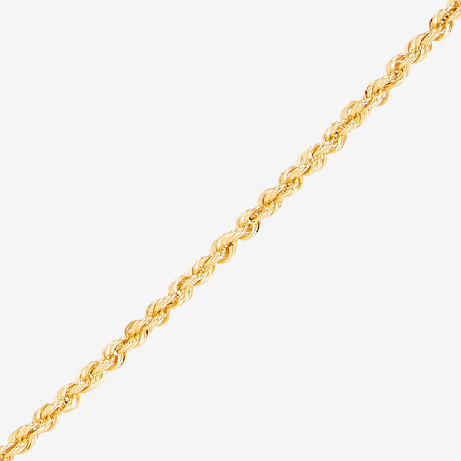Girls 14K Gold 16 Inch Rope Chain Necklace