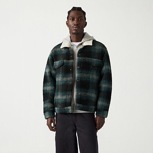 Levi 's Mens Long Sleeve Zipper Hoodie In Blue