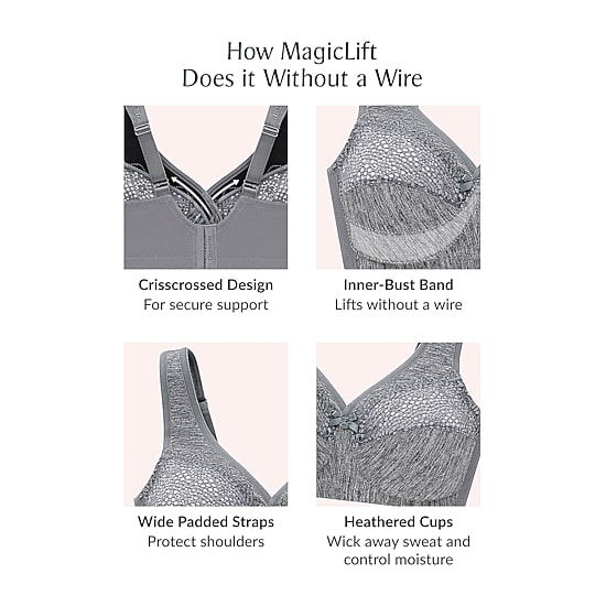 Glamorise MagicLift® Moisture Control Wirefree Bra-1064