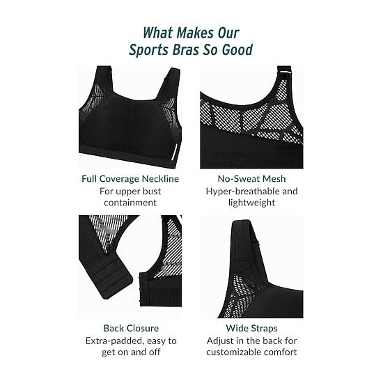 Glamorise No-Sweat Mesh Sports Wirefree Bra-1068