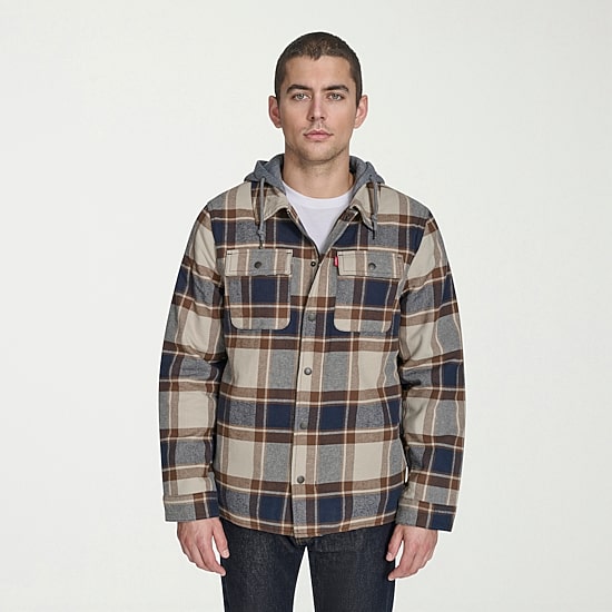 Levi's® Mens Hooded Midweight Shirt Jacket