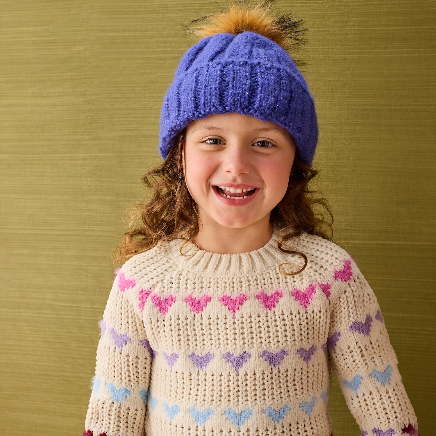 Okie Dokie Toddler & Little Girls Round Neck Long Sleeve Pullover Sweater