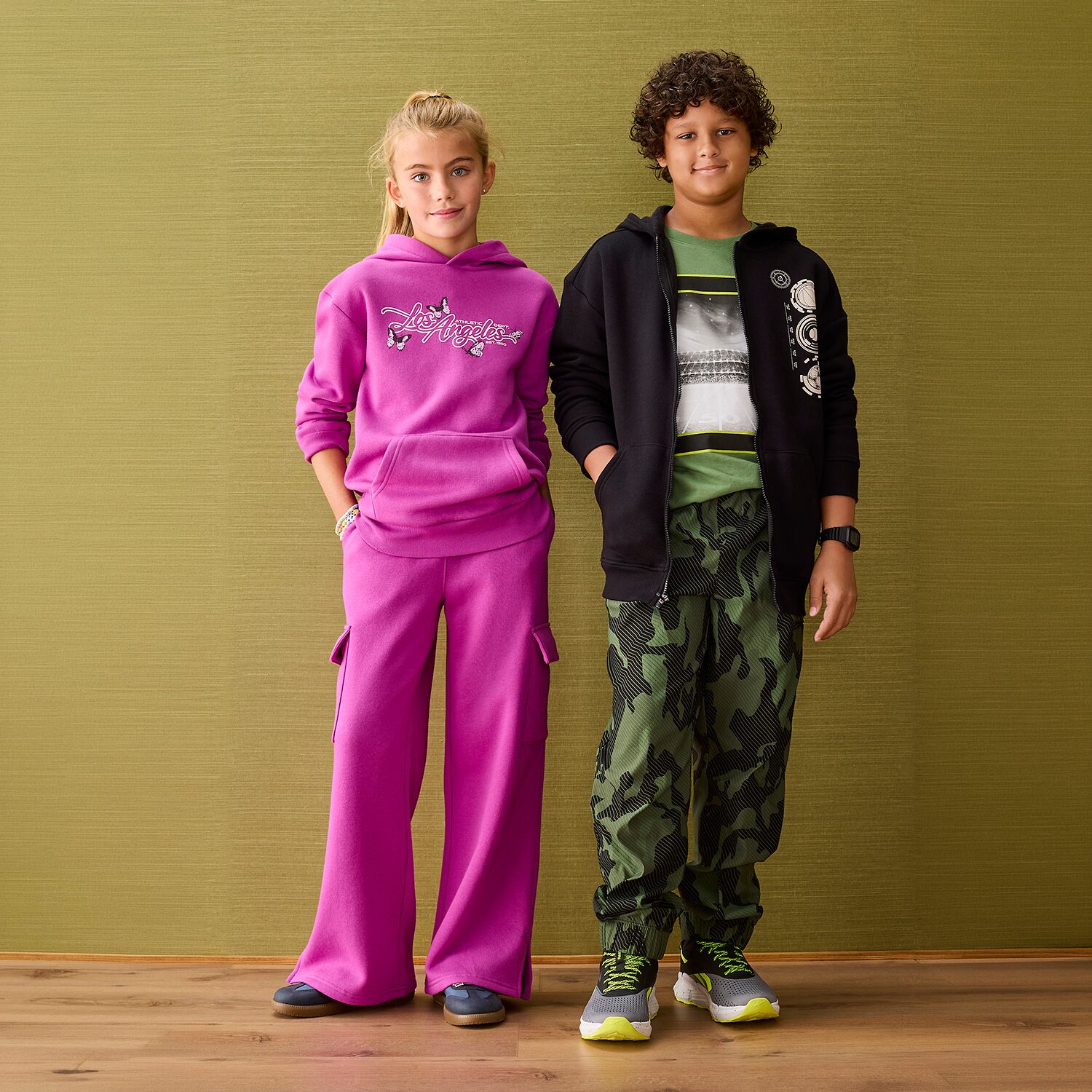 Xersion Little & Big Kid Boys Long Sleeve Zipper Active Hoodie