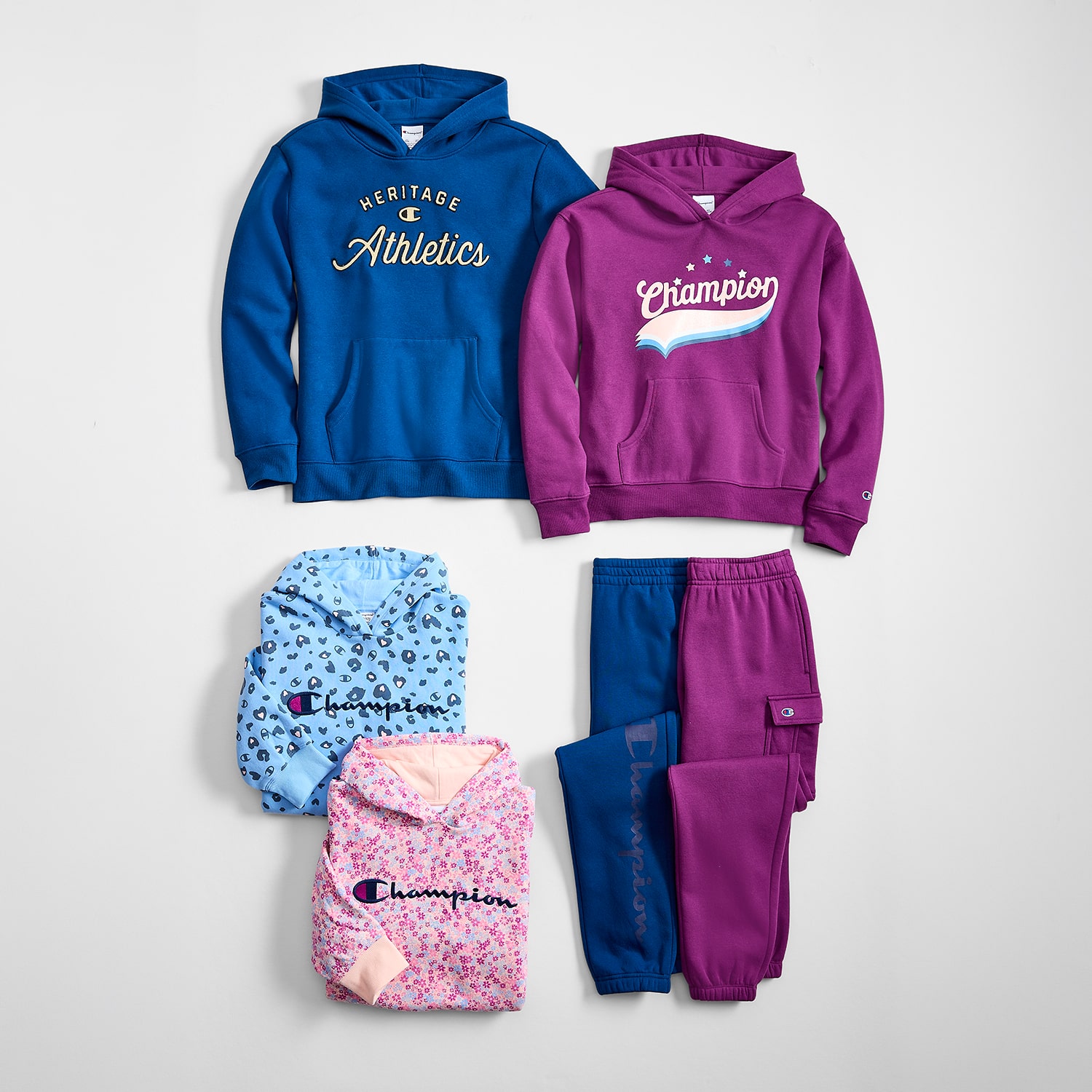 Champion Big Kid Boys Long Sleeve Fleece Active Hoodie