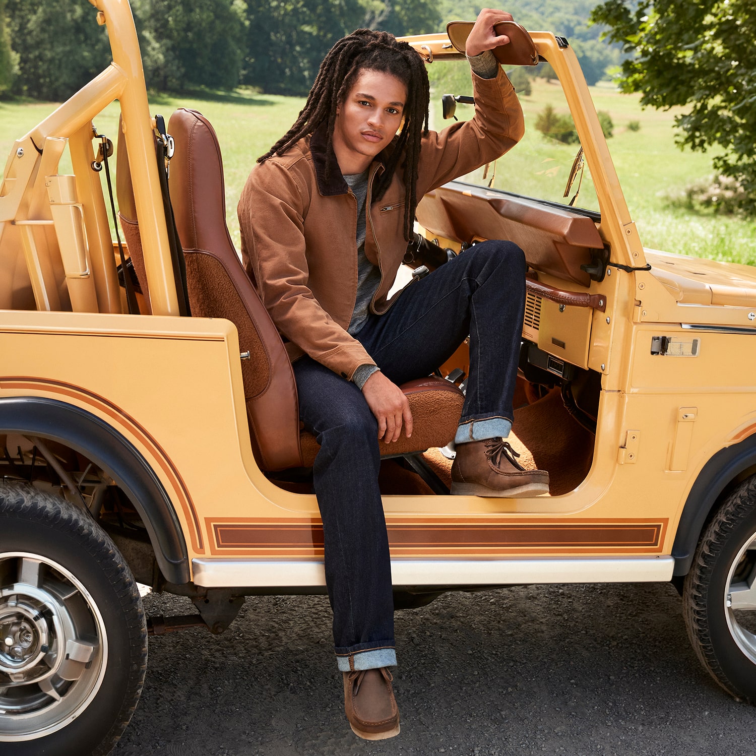 mutual weave Mens Lightweight Work Jacket
