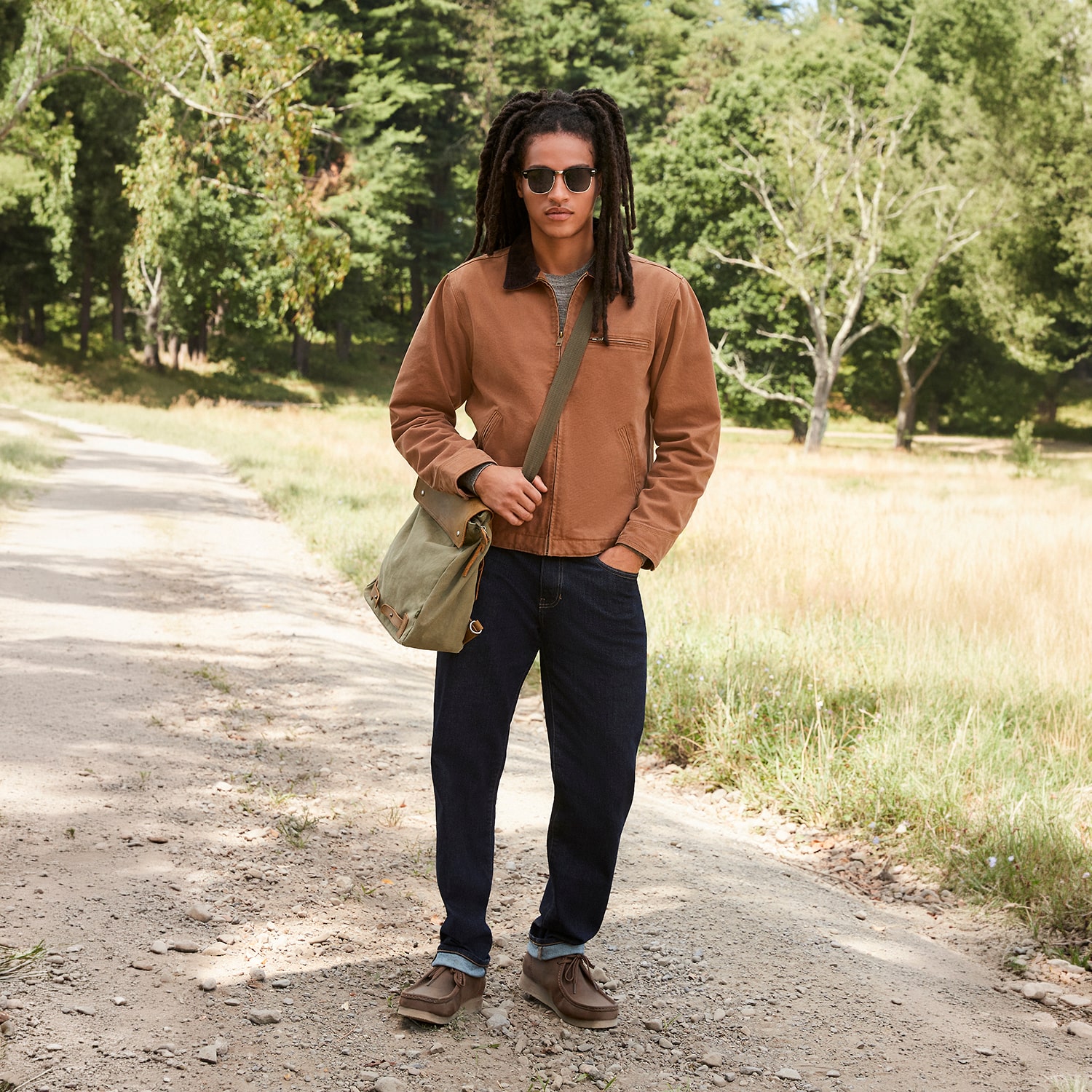 mutual weave Mens Lightweight Work Jacket