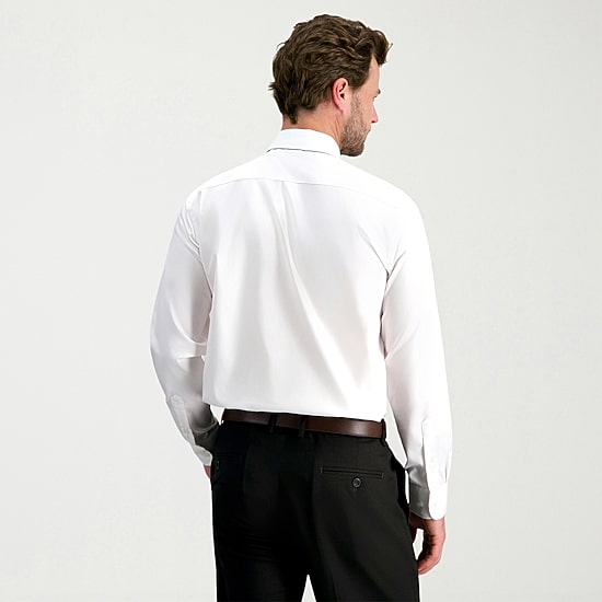 Haggar Tailored Mens Modern Fit Wrinkle Free Long Sleeve Dress Shirt